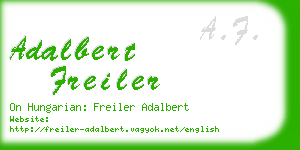 adalbert freiler business card